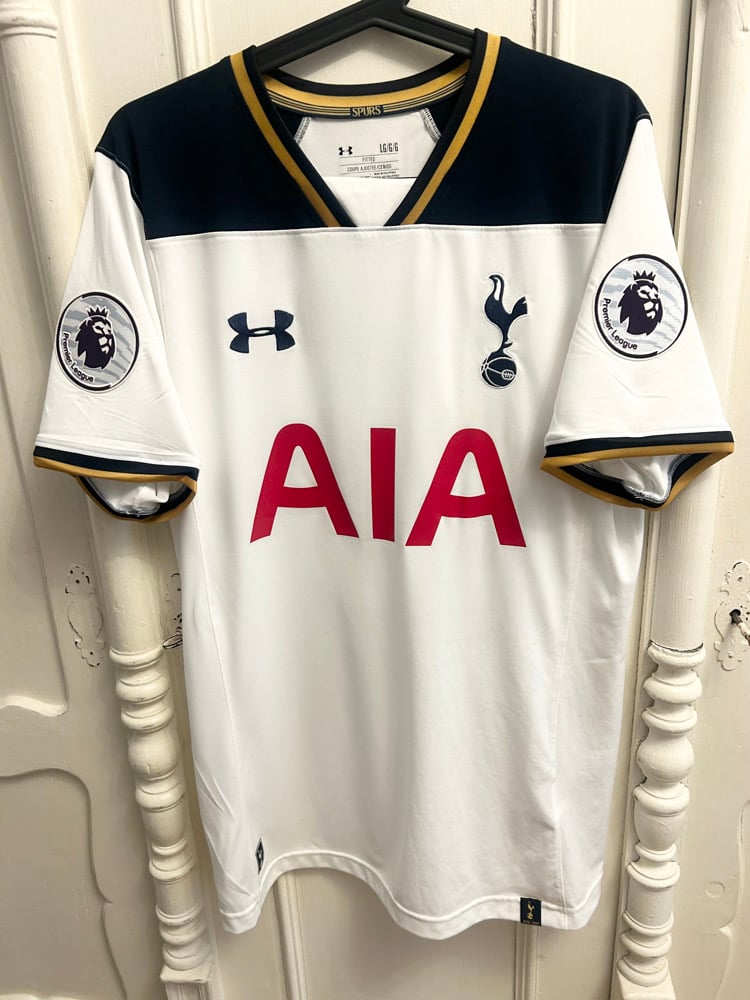 Image of Tottenham Hotspur “DEMBÉLÉ 19” 2016/17 Home Shirt + PL patches (L)