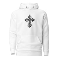 Image 2 of Medieval Cross/Christianity Unisex Hoodie Clean Back