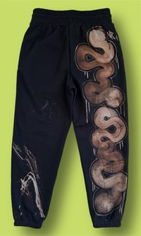 Image 2 of ‘ALL EYES ON ME’ BLEACH PAINTED SWEATPANTS MEDIUM