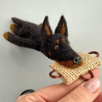 Image 2 of Felted Doberman