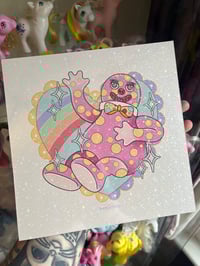 Image 2 of Mr Blobby Glitter Square Print