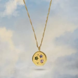 Image of Junk Jewels Dreams Disc Necklace