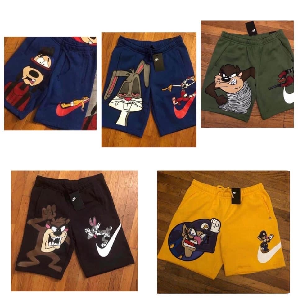 nike shorts with cartoons