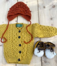 Image 3 of Donegal Bobble Bonnet - Hand knit in Ireland
