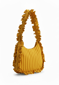 Image 4 of Ruffle Maxi Tote Bag in Candy Stripe 