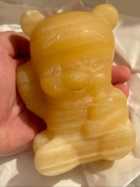 Bear large orange calcite 