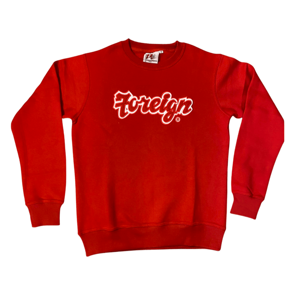 Image of Foreign cherry red crewneck 