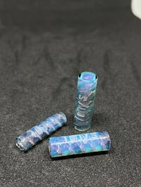 Image 1 of 2-Tone Rotini Tube: Aqua UV