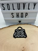 Black and white Chanel bag 