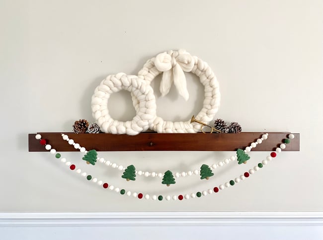 O’ Christmas Tree Felt Ball Garland