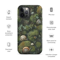 Image 17 of Flora and Fauna Goblincore Grunge Snails and Moss Tough Case for iPhone®