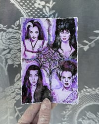 Image 3 of ‘Glam Monsters’ Embellished Art Print