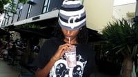 Image 5 of CC Striped Beanie 