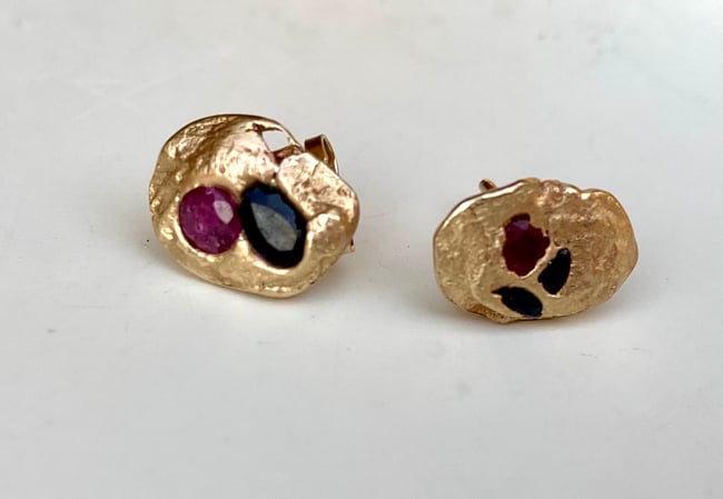 Gold embedded studs