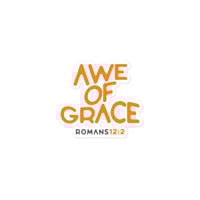 Image 1 of awe of grace / Bubble-free stickers