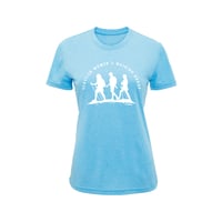 Image 4 of Performance T-shirt | Turquoise Blue Melange