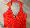 Collar Orange Top (XS)