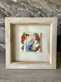 Image 1 of Budgie ceramic tile picture 