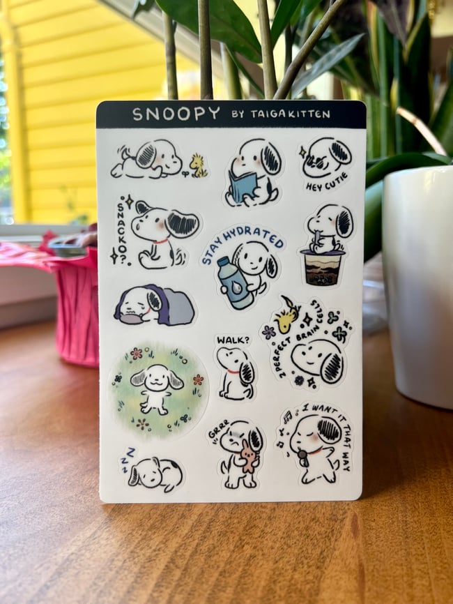 Snoopy Sticker Sheets