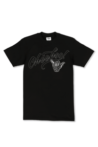 Cheehoo! Shaka Tee outlined grey