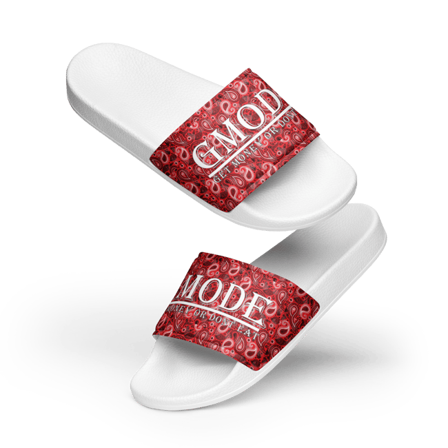 Men’s Red Bandana slides