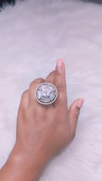 Image 3 of ADR45012_ Big American Diamond Adjustable Ring