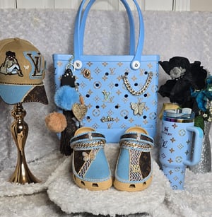Image of Blue/Brown LuV Beach bag Bundle Set