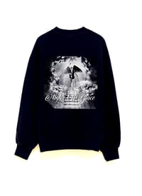 “High Off Grace” Black Crew Neck (White)