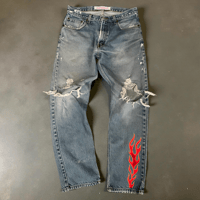 Image 1 of Flame Reworked Denim 01