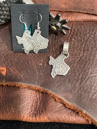 Image 2 of Silver Texas Moss Earring and Pendant Set