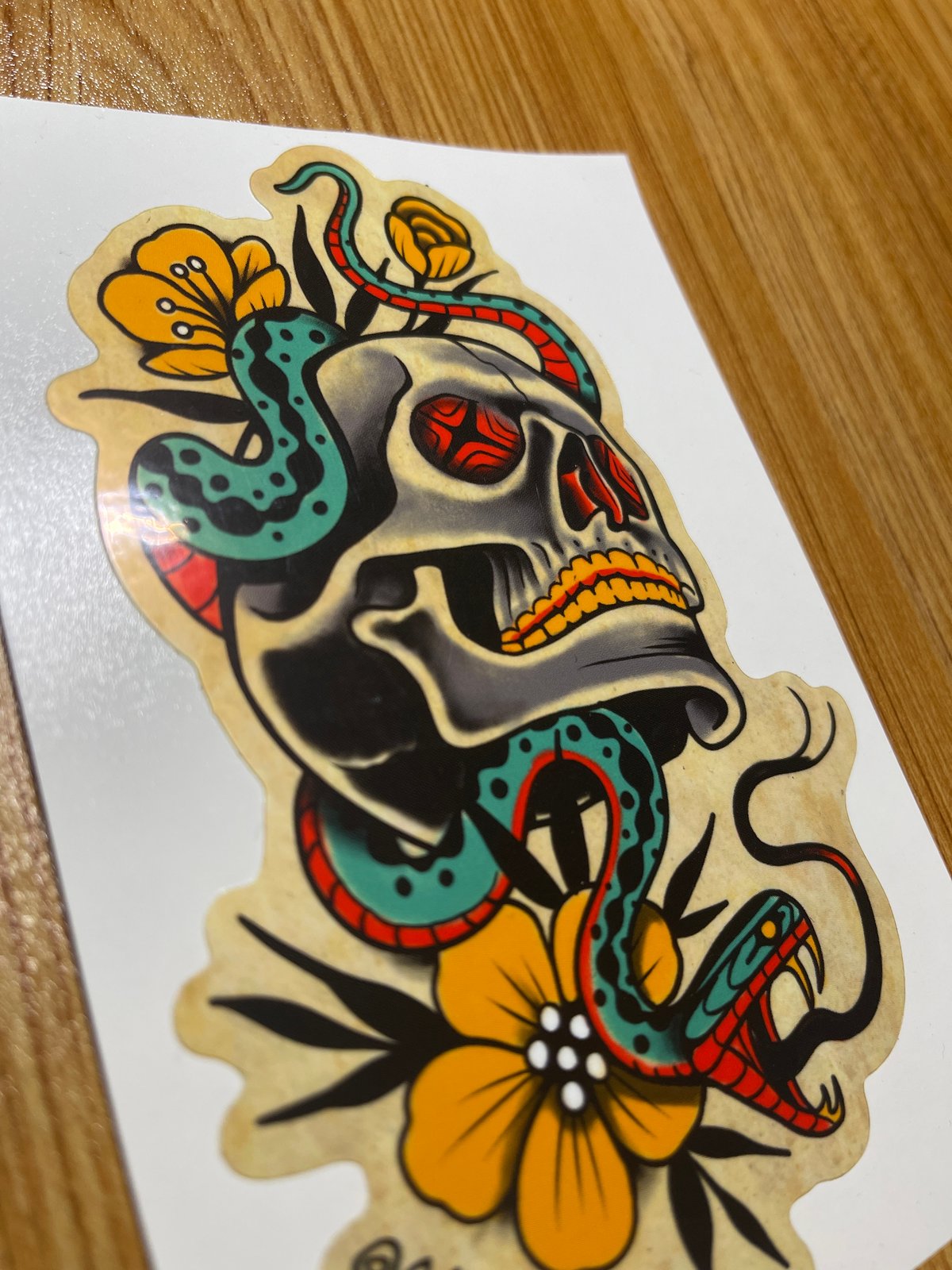 Skull and Snake sticker