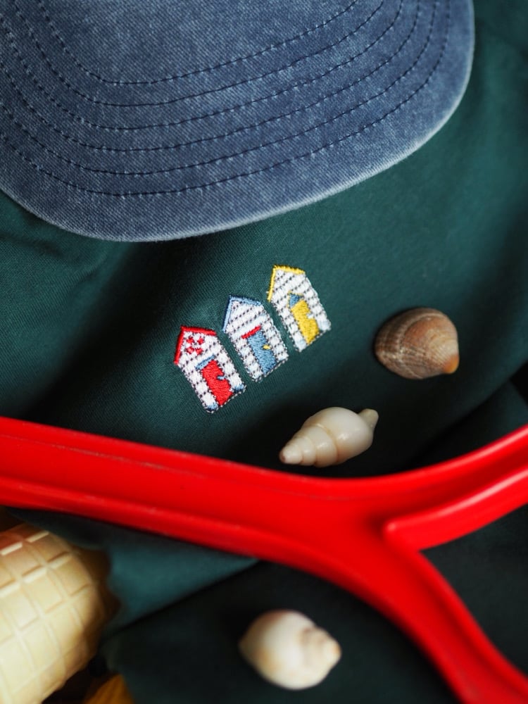 Image of   Summer Sprinkle Tee, Beside The Sea - Glazed Green