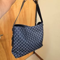 Image 1 of DENIM HOBO BAG