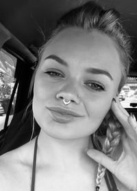Image 3 of Spike Septum Ring - Hinged Segment Clicker - Surgical steel/Titanium- Gold or Silver - 8mm 1.2mm 16G
