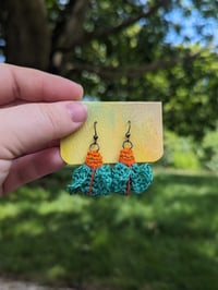 Image 2 of beetle earrings