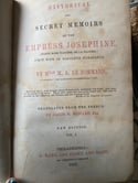 Memoir of the empress Joséphine, by Melle Le Normand, 2 tomes, 1850, édition anglaise