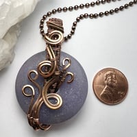 Image 5 of Lepidolite and Copper Pendant