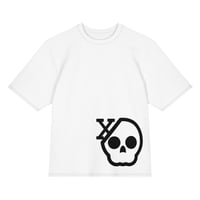 Image 1 of Skull X Oversized Cotton T-shirt
