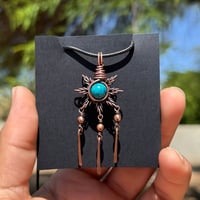 Image 1 of Chrysocolla Sun Pendant 💙