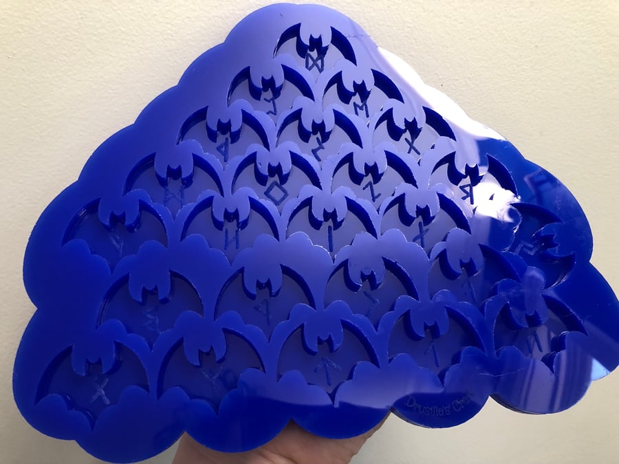 Image of Bat Rune Set Silicone Mold