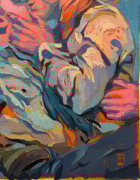 Image 2 of Blue  - 11x13" Acrylic on canvas