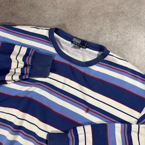 Image of Ralph Lauren Striped Sweatshirt, Size Large