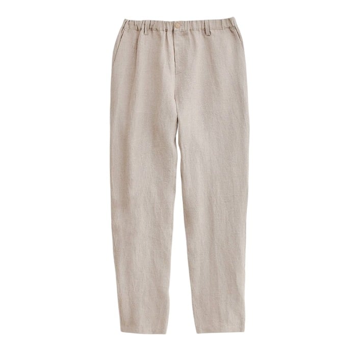 Image of A KIND OF GUISE ELASTIC WIDE PANT BEACH LINEN