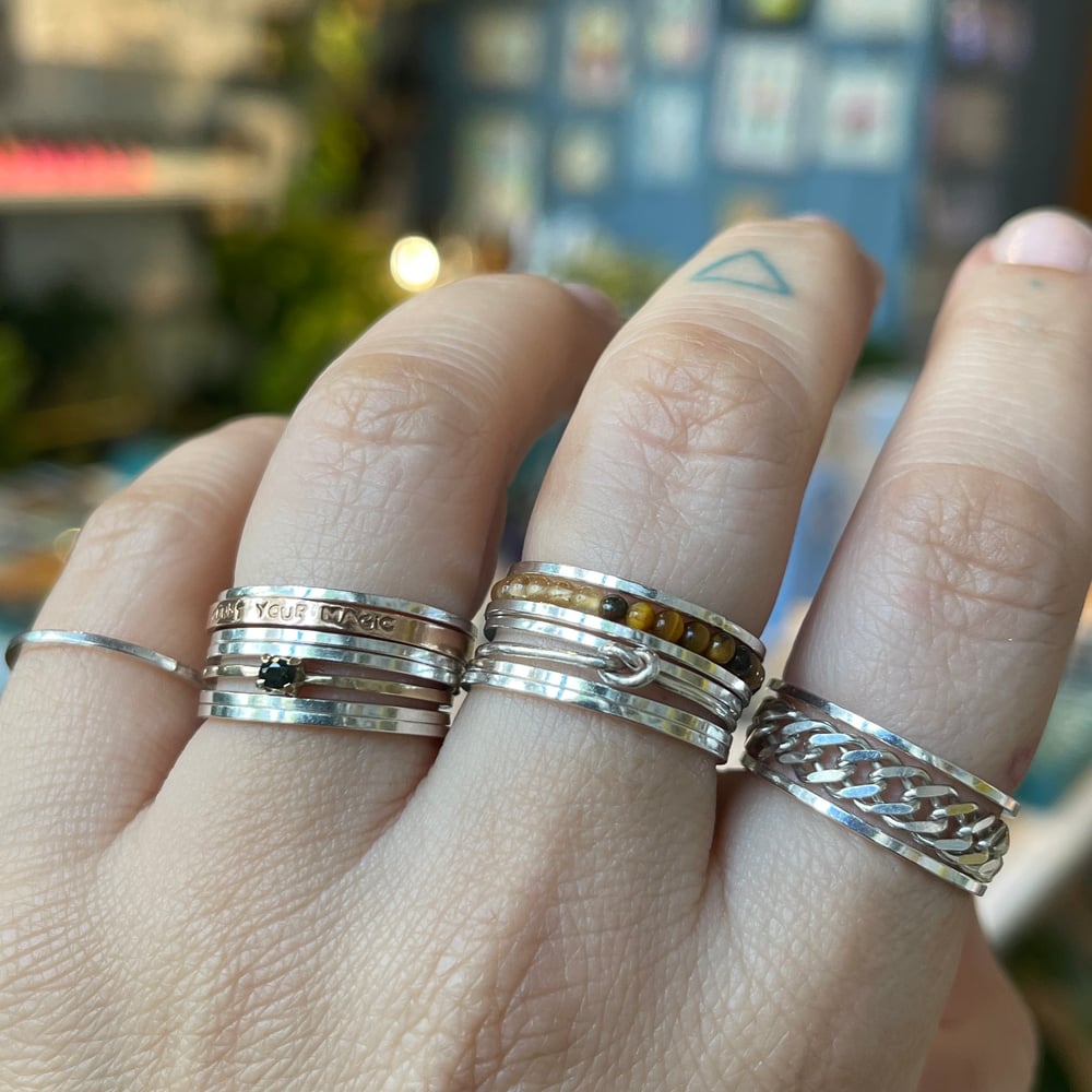 Image of stacking dainty ring