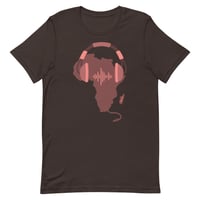 Image 4 of African Music Unisex Tee – mocha and pink