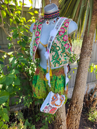 Image 4 of Mini Cropped Mykonos jewel Yellow and green - upto size 10 uk