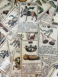Image 7 of Superbe fac-similé rare! (Musée Fournier 2004) du jeu de cartes Astronomique, Allemagne 1719.
