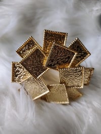 Image 1 of SQUARES GOLDTONE BRACELET 