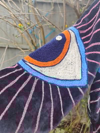 Image 4 of Wanderlust - Velvet evil eye protection jacket -Black 6-12 uk