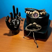 Faux leather boho supernatural bracelet 